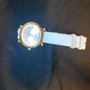 Woman's "Costume" Watch, White and Gold